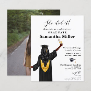 Papier Budget Minimaliste Photo Elle L'A Fait Diplôme