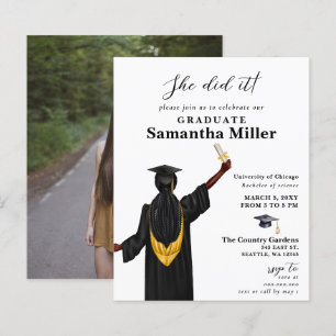 Papier Budget Minimaliste Photo Elle L'A Fait Diplôme