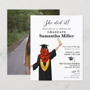 Papier Budget Minimaliste Photo Elle L'A Fait Diplôme