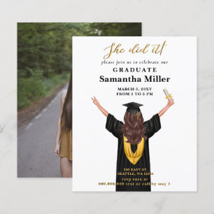 Papier Budget Minimaliste Photo Elle L'A Fait Diplôme