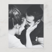 Papier Budget Minimaliste Photo Moderne Bleu Enregistrer  (Dos)