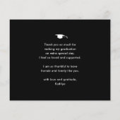 Papier BUDGET Minimaliste photo noire Merci (Dos)