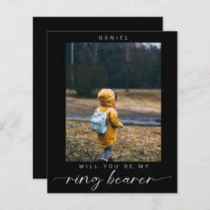 Papier budget Minimaliste Serez-vous mon porte-anneau pho