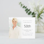 Papier Budget minimaliste superposition photo 50e anniver (Debout devant)