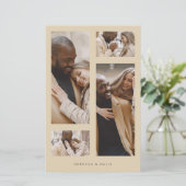 Papier Budget Minimaliste tendance Collage Mariage 4 Phot (Debout devant)