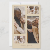 Papier Budget Minimaliste tendance Collage Mariage 4 Phot (Devant)