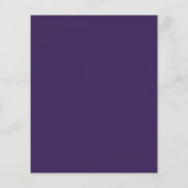 Papier BUDGET Minimaliste violet profond Mariage unique t (Dos)