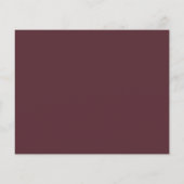Papier Budget Minimum Burgundy Script Mariage Date de sau (Dos)