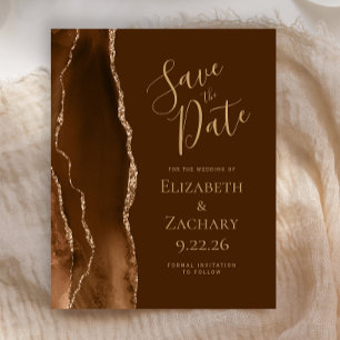 Papier Budget Mocha Gold Agate Marron Carton de Faire-Par