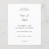 Papier Budget MOD calligraphie photo verticale Enregistre (Dos)