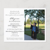 Papier Budget Mod Casquette 4 Diplôme photo Faire-part 2 (Dos)