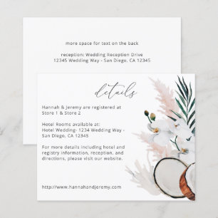Papier Budget MOD Coconut Corail Détails Floraux Blancs