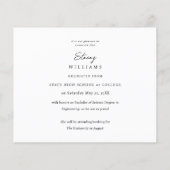 Papier Budget MOD Mod Photo Graduation Faire-part H (Dos)