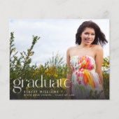 Papier Budget MOD Mod Photo Graduation Faire-part H (Devant)