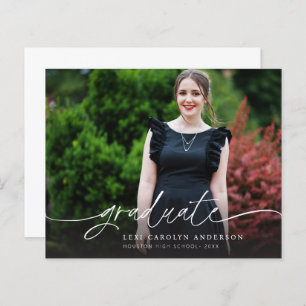 Papier Budget MOD Photo & Calli 4 Faire-part de graduatio