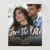 Papier Budget MOD V Photo Bold Enregistrer la date - Plus (Devant)