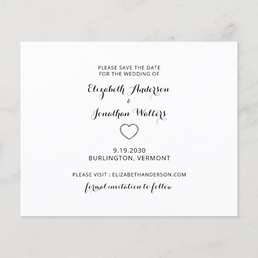 Papier Budget Modern 3 Photo Horse Enregistrer La Date In (Dos)