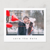 Papier Budget Modern Chic 2 Photo Mariage Enregistrer la  (Devant)
