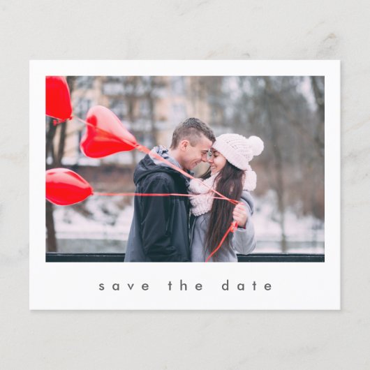 Papier Budget Modern Chic 2 Photo Mariage Enregistrer la  (Devant)