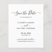 Papier Budget Modern Script Photo Collage Enregistrer La  (Dos)