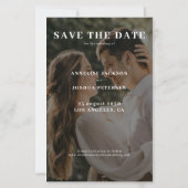 Papier Budget moderne 2 mariage photo enregistrer la date (Dos)