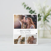 Papier Budget moderne 3 mariage photo enregistrer la cart (Debout devant)
