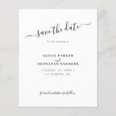 Papier Budget moderne 3 mariage photo enregistrer la cart (Dos)