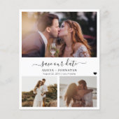 Papier Budget moderne 3 mariage photo enregistrer la cart (Devant)