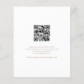 Papier Budget Moderne 4 Photo Elégant Mariage Invitation (Dos)