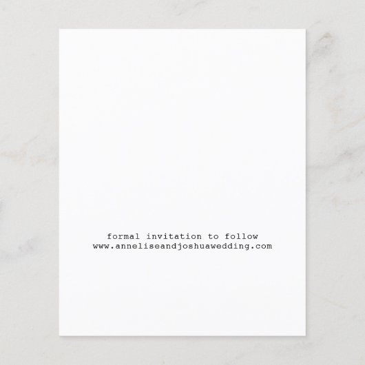Papier Budget moderne 4 photos mariage enregistrer la dat (Dos)