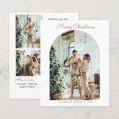 Papier BUDGET Moderne 5 Photo Or Joyeux Arche de Noël (Devant / Derrière)