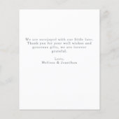 Papier Budget Moderne 5 Photo Statistiques de naissance B (Dos)