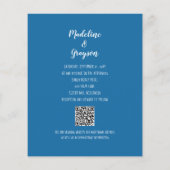 Papier BUDGET Moderne Aquarelle Plage QR Code Invitation (Dos)