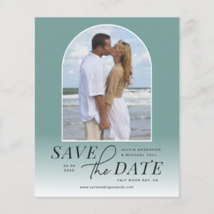 Papier Budget moderne Arch Ombre Enregistrer la date