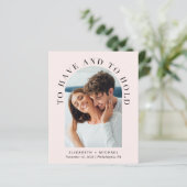 Papier Budget moderne Arche photo Faire-part de mariage r (Debout devant)