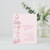 Papier BUDGET Moderne Blush Rose Fête de Noël (Debout devant)
