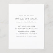 Papier Budget Moderne Boho 2 Photo Mariages Invitations (Dos)