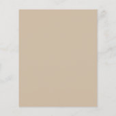 Papier Budget Moderne Boho Gris Beige Faire-part de maria (Dos)