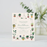 Budget Moderne Boho Plantes Fête des mariées