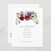 Papier Budget Moderne Bourgogne Floral Rustique Enregistr (Devant / Derrière)