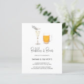 Papier Budget Moderne Bubbles & Brews Couples Douche Phot (Debout devant)