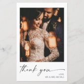 Papier Budget Moderne Calligraphie Mariage photo instanta (Devant)