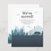 Papier Budget Moderne Changement d'adresse Nous avons évo (Devant / Derrière)