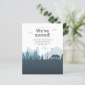 Papier Budget Moderne Changement d'adresse Nous avons évo (Debout devant)