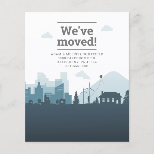 Papier Budget Moderne Changement d'adresse Nous avons évo (Devant)