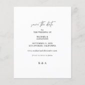 Papier Budget Moderne Chic Photo verticale Enregistrer la (Dos)