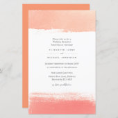 Papier BUDGET Moderne Couleur Laver Mariage Inviter A9 (Devant / Derrière)