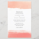 Papier BUDGET Moderne Couleur Laver Mariage Inviter A9 (Devant)