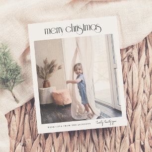 Papier Budget Moderne Déco Joyeux Noël Photo de Noël