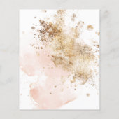 Papier Budget Moderne Design Rose Or Sweet 16 Invitation (Dos)